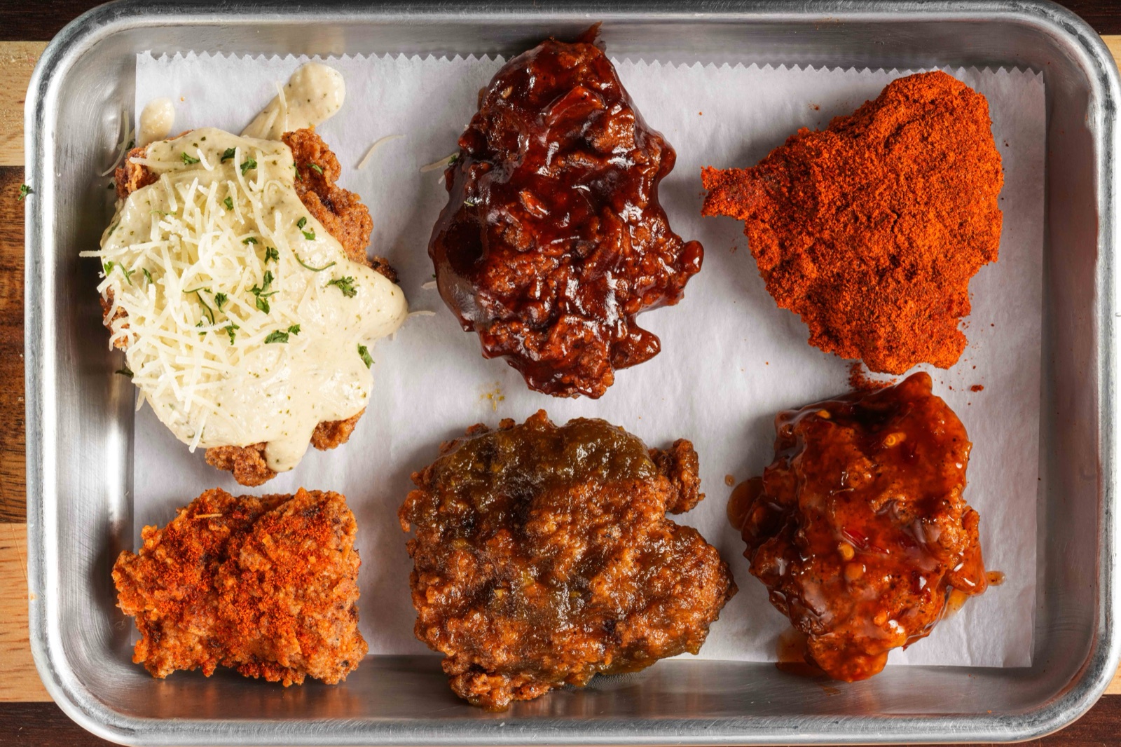 Sauced boneless wings